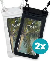 Razapo Waterdichte Telefoonhoesjes met Koord - IPX8 Waterdicht - Drybag Set - Waterdicht Telefoonzakje - Transparant - Waterdicht Hoesje - Verbeterd Model - 2 Stuks