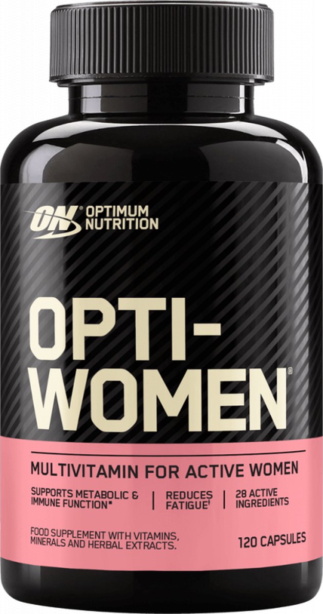 Optimum Nutrition Opti-Women - Multivitamine Vrouw - Vitamines, Mineralen en Plantenextracten - 120 Capsules