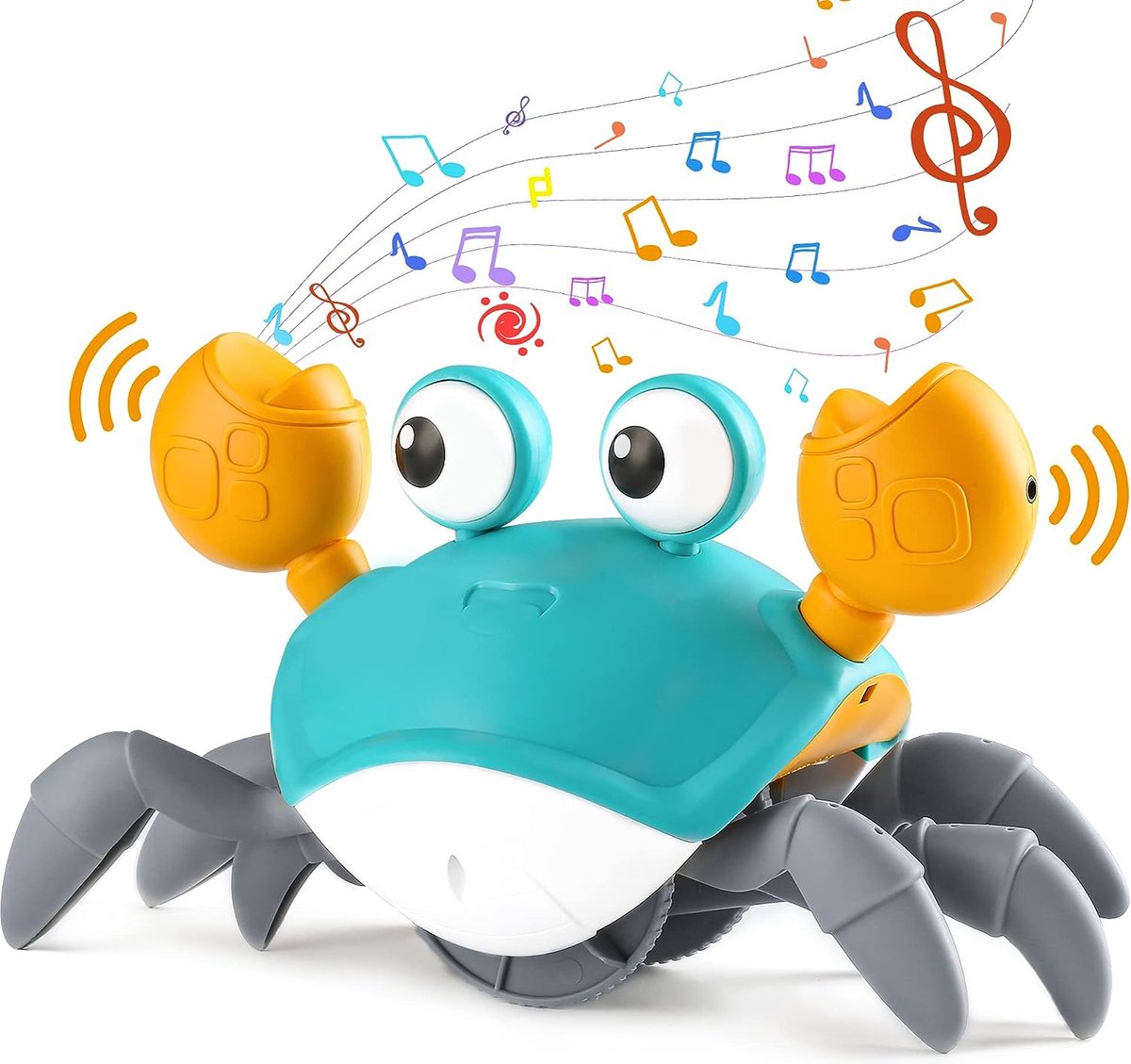 Crabe dansant interactif avec Musique et lumière LED: jouets rampants pour  éviter les