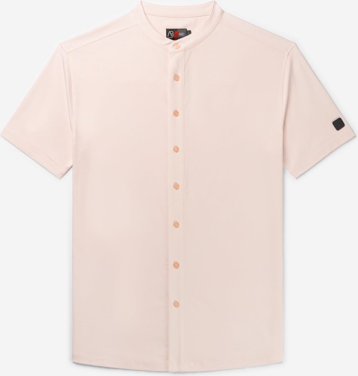 AB Lifestyle - Button Up Short-Sleeve - EXTRA SLIMFIT | Barely Pink - Heren - Maat: XS