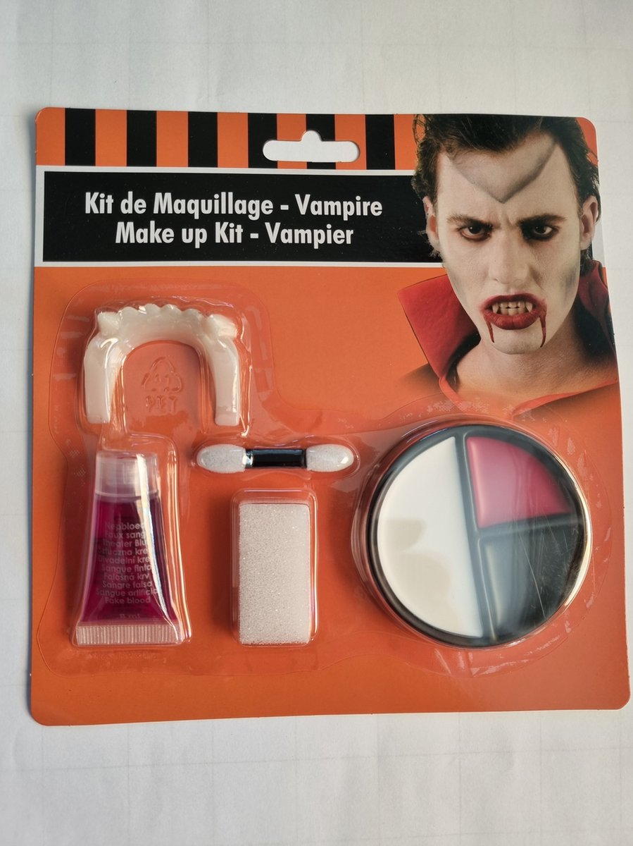 Halloween Vampier schmink set (met vampiertanden)