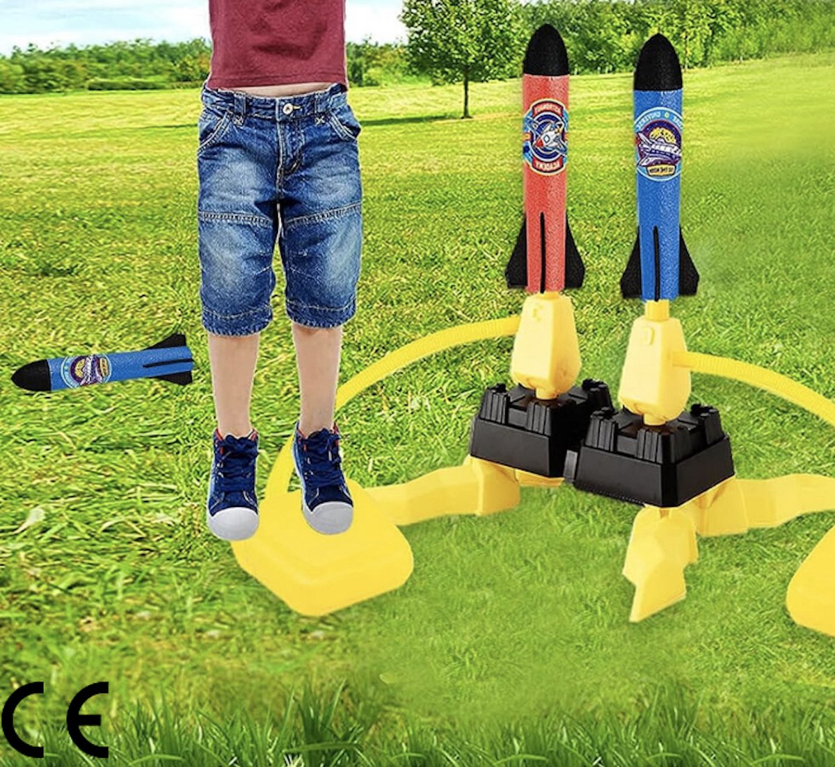 Luxe raket speelgoed - Raketwerper met 6 schuimrubberen raketten | bol.com