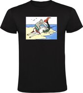 Zeemeermin Heren T-shirt - schub - vis - zee - schubben - vrouw - visser - humor - grappig