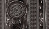 Fotobehang - Vlies Behang - Dromenvanger - Mandala - Ornament - Kunst - 208 x 146 cm