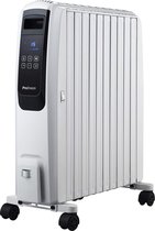 Radiateur à huile Pro Breeze Digital, 2500 W, mobile, chauffage électrique, 10 éléments, minuterie intégrée, 4 réglages de chaleur, thermostat, télécommande