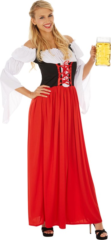 dressforfun - Dameskostuum feestelijke Dirndl Resi model 2 S - verkleedkleding kostuum halloween verkleden feestkleding carnavalskleding carnaval feestkledij partykleding - 304620