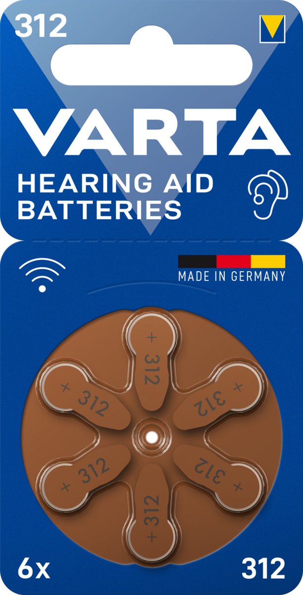 Varta Gehoorapparaat Batterijen Type 312
