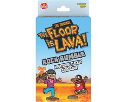 foto van kaartspel Goliath - De vloer is lava - spel met kaarten - steel en stapel om aan de lava te ontsnappen