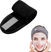 Haarband make up - Spa haarband - Hoofdband - Schoonheidsspecialiste producten - Make-up accessoires - Zwart