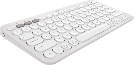 Logitech Pebble Keys 2 K380s - Draadloos Toetsenbord - Bluetooth - Qwerty - White - Logitech
