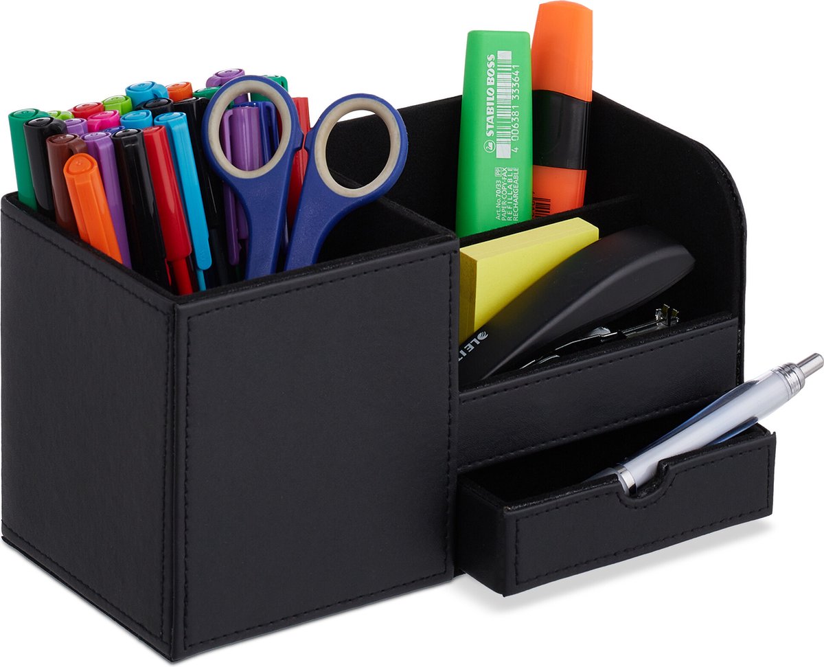 Relaxdays desk organizer HBD: 21x20x13cm, for home or office, 2 Relaxdays desk organizer HBD: 21x20x13cm, for home or office, 2