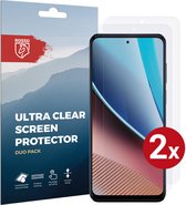Rosso Screen Protector Ultra Clear Duo Pack Geschikt voor Motorola Moto G Stylus (2023) | TPU Folie | Case Friendly | 2 Stuks