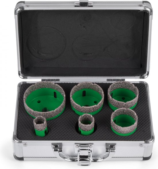 Kit De 15 Forets Et Scies Cloches Diamantés - Pour Percer Verre, Carrelage, Matériaux Durs