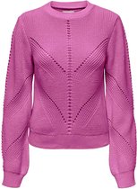 Pull femme Only ONLELLA LIFE LS O-NECK CC KNT - Taille L