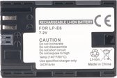 AccuCell-batterij geschikt voor Canon LP-E6, EOS 7D, EOS 5D MarkII, 1700mAh