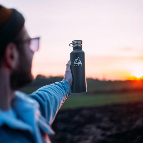 FIDFDID Natuurlijke pompfles, wakker worden fles,anti-lek waterkan