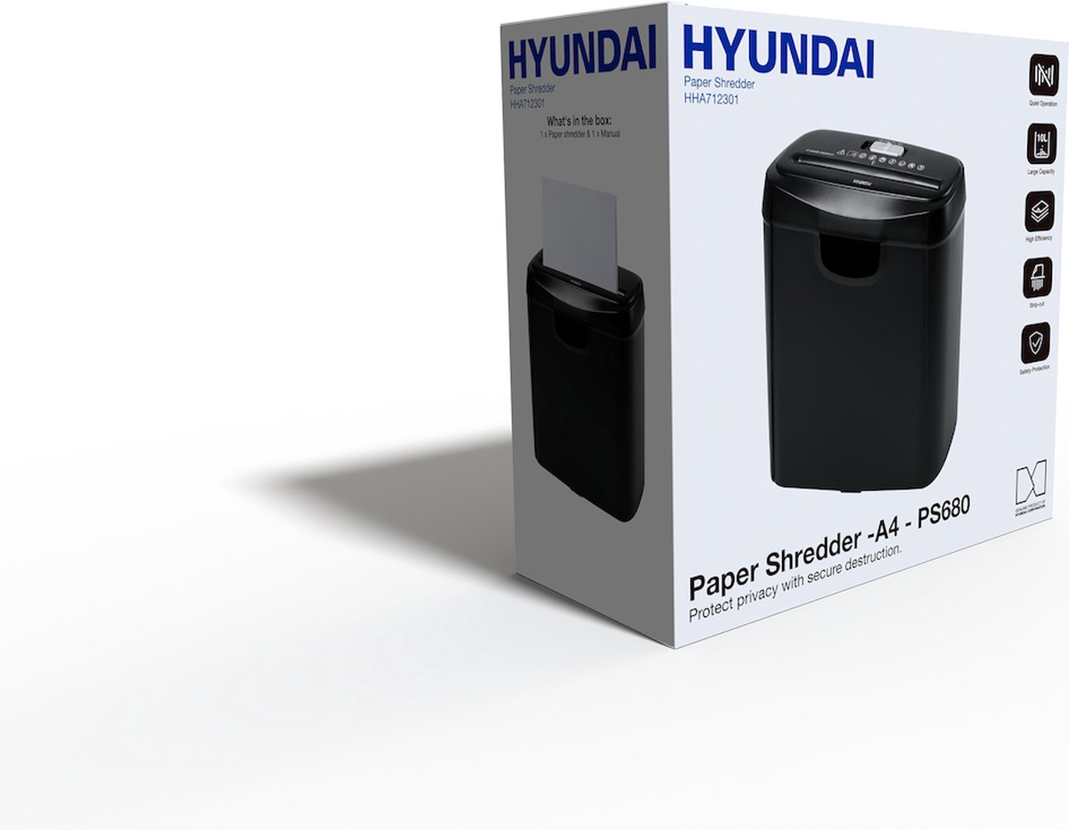 Hyundai Electronics – Destructeur de papier / Destructeur de cartes de  crédit – Compact