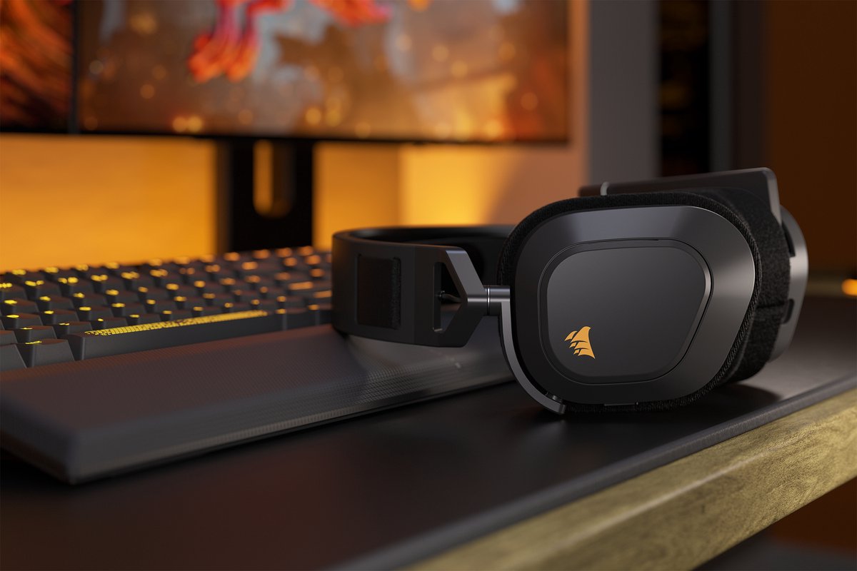 Corsair HS80 MAX Draadloze Headset - Staalgrijs - PC, Mac & PS5/PS4 thumbnail 8