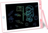 Buxibo - Kids 12 Inch Elektronische Schrijf- en Tekentablet - Uitwisbaar - Kindertablet - Educatief Speelgoed - Jongens en Meisje - Inclusief Accessoire - Roze