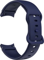 Siliconen bandje - geschikt voor Samsung Galaxy Watch 6 / Watch 6 Classic / Watch 5 / Watch 5 Pro / Watch 4 / Watch 4 Classic - donkerblauw