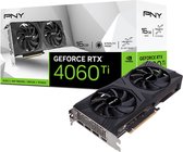 PNY RTX4060 TI VERTO Dual FAN 16GB GDDR6 HDMI 3xDP, 16 GB, GDDR6, 128 Bit, 7680 x 4320 Pixels, PCI Express x16 3.0