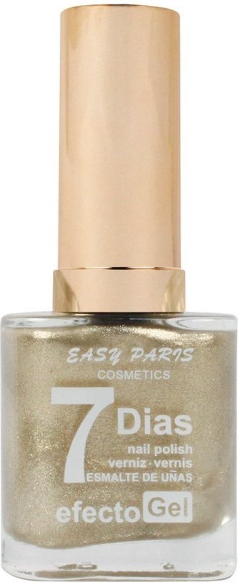 Goedkoopste Easy Paris - Nagellak - Licht Goud Mini Glitter/Shimmer/Metallic - 1 flesje met 13 ml inhoud - Nummer 050