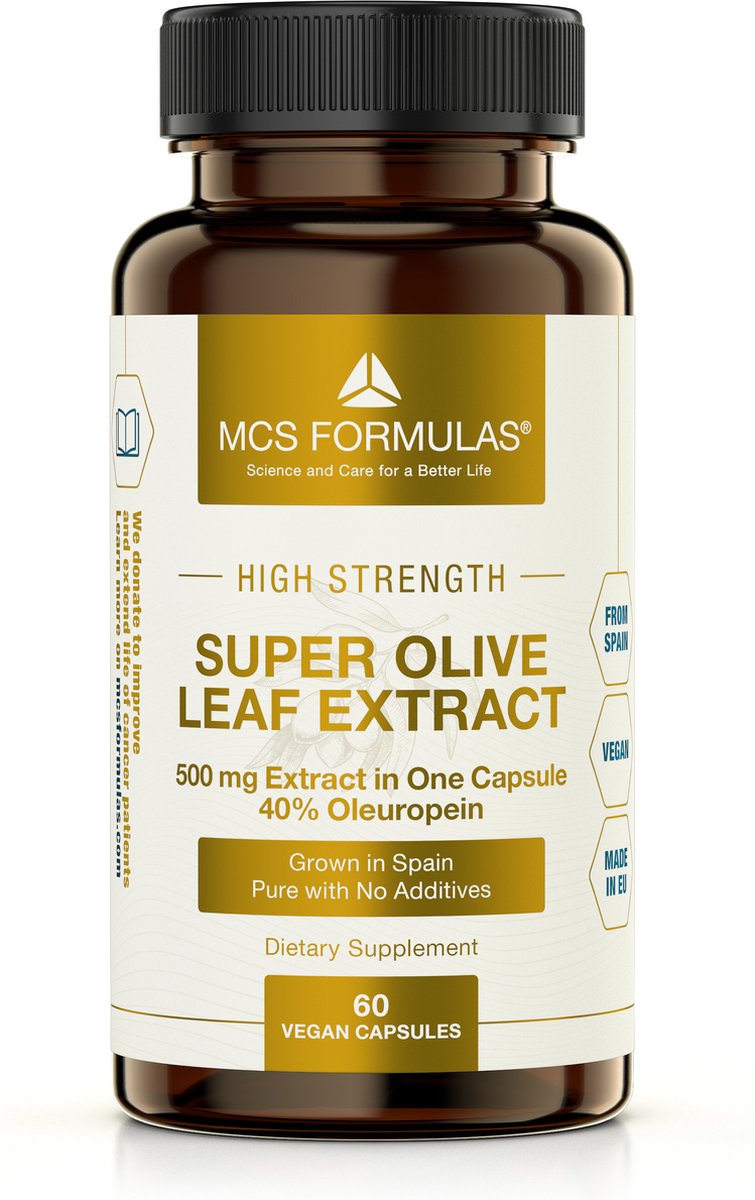 Goedkoopste Olive Leaf Extract - 500mg Capsule - Oleuropein Olijfbladextract - Vegan - NO ADDITIVES
