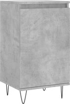 vidaXL - Dressoir - 40x35x70 - cm - bewerkt - hout - betongrijs