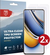 Rosso Screen Protector Ultra Clear Duo Pack Geschikt voor Realme 11 Pro Plus | Folie | 2 Stuks