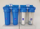 Aquafilter - grondwaterfilter "Brix" VERSIE 2 , 4 staps mét messing 3/4" aansluitingen waterfilter putwater bronwater