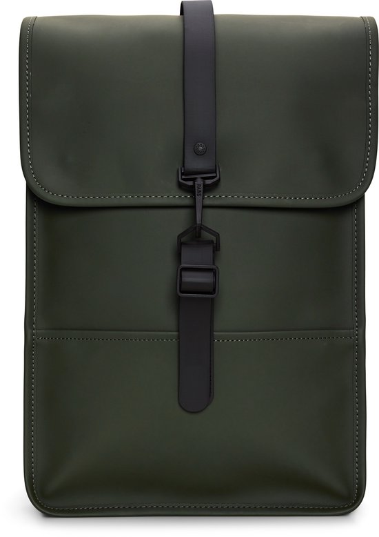 Rains Backpack Mini W3 Unisex Rugzak - Green - 9 Liter