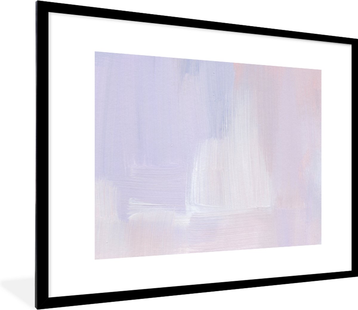 Fotolijst incl. Poster - Pastel - Verf - Design - 80x60 cm - Posterlijst