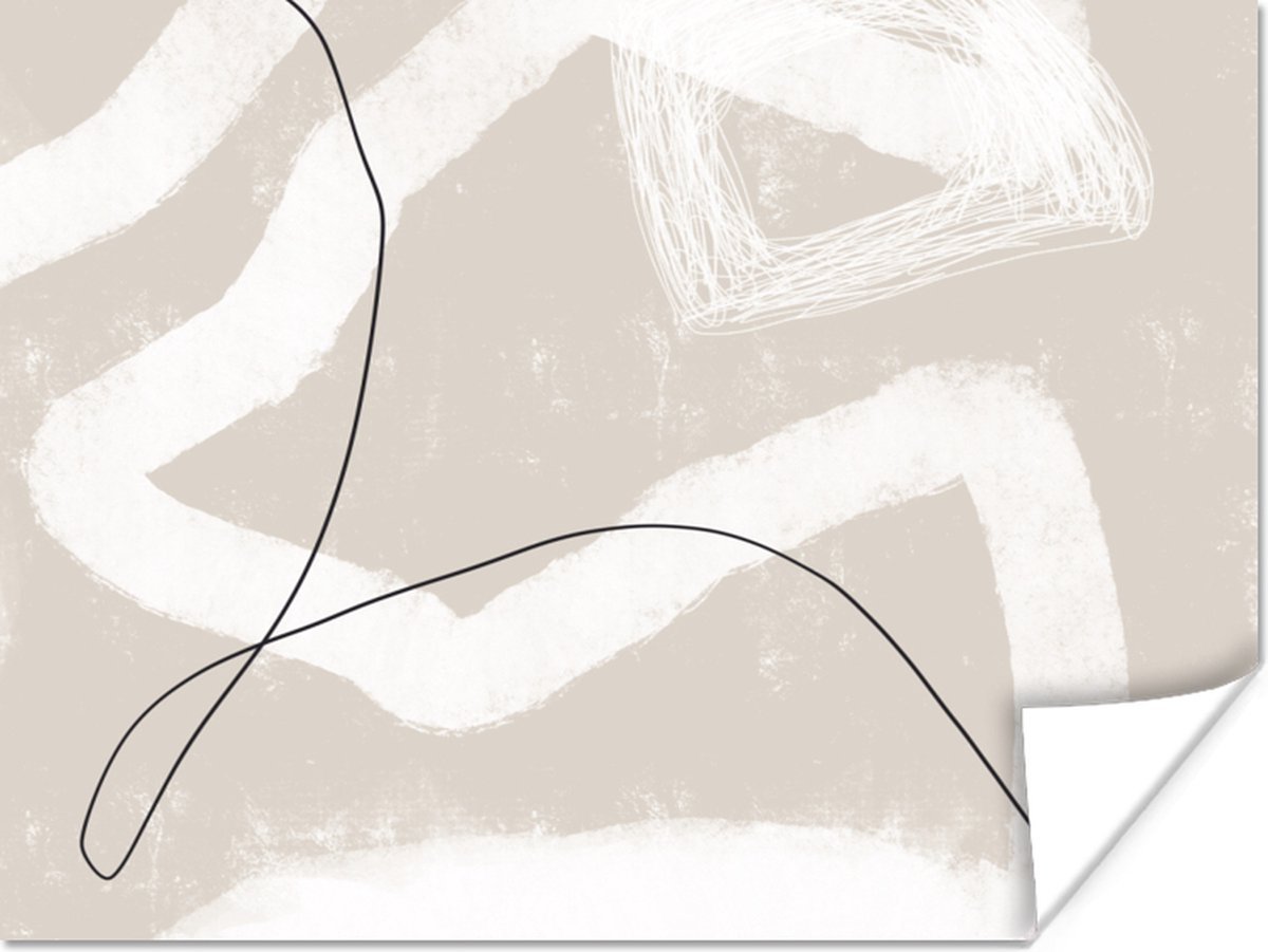 Poster Lijn - Abstract - Design - 120x90 cm