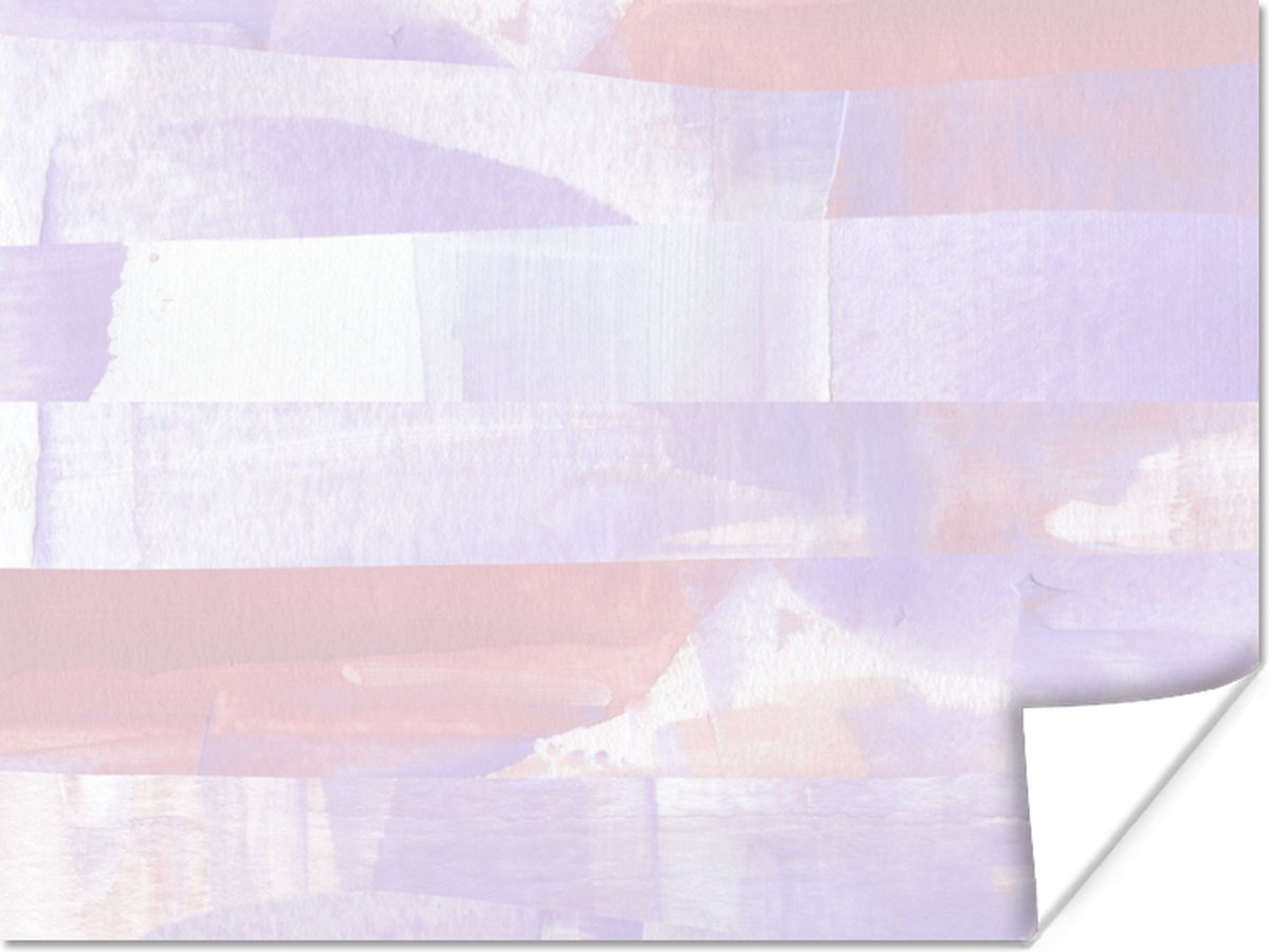 Poster Pastel - Verf - Design - 120x90 cm