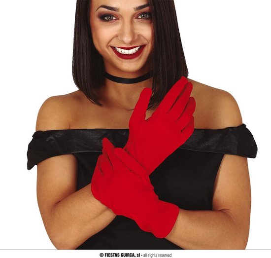 Gants en Spandex ROUGE - Gants en Spandex fins bien étirés de haute qualité  - Gant de