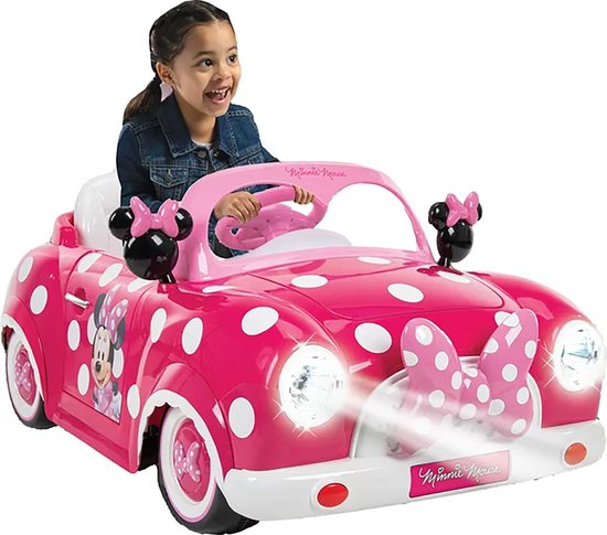 Minnie Mouse Elektrische Kinderauto Voor Meisjes - 6V Auto Op Batterijen -  Roze - 3+... | Bol.Com