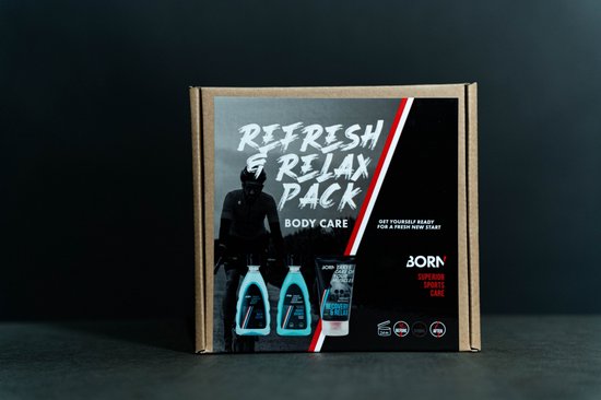 Born Refresh & Relax Pack - Wash Lotion 200ml - Awake Shower 200ml - Recovery & Relax 150ml