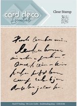 Card Deco Essentials Clear Stamps - Vintage text lines