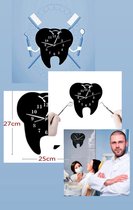 Wall Clock Mirror Surface Tooth Dentistry Wall Clock Dental Clinic Office Decorative Clock Watch Dental Surgeon Teeth Care Gift For Dentist