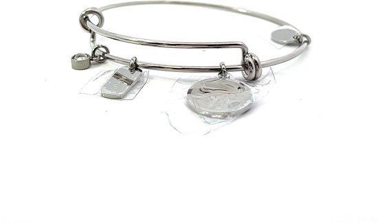 CO88 Collection Zodiac 8CB 90426 Bracelet acier - Signe du zodiaque Taureau - Couleur argent