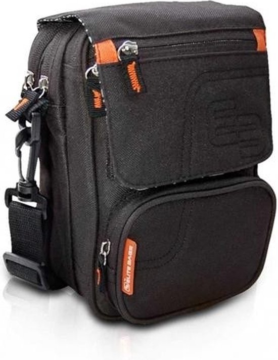 Isothermal Shoulder Bag For People with Diabetes Black and Orange FIT´S Elite Bags bol