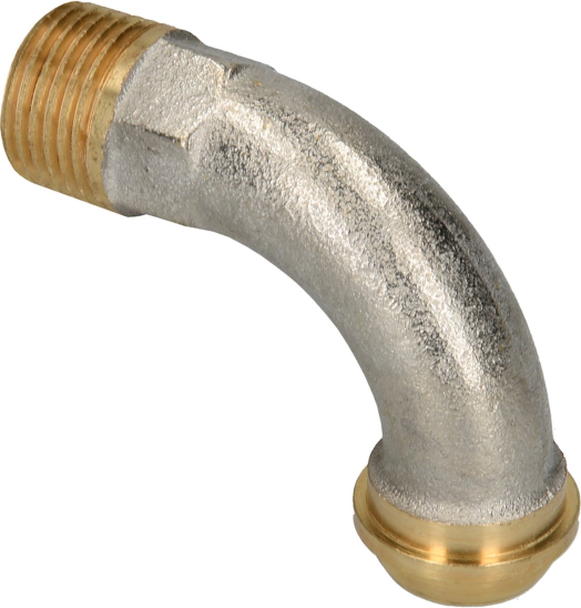 Sanivesk Radiatoraansluitbocht Nikkel 1/2"