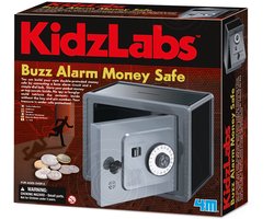 4M Wetenschap En Spel - Bouw Je Eigen Geldkluis Met Alarm - Bouwpakket - KidzLabs - Spy Science - 8 Jaar