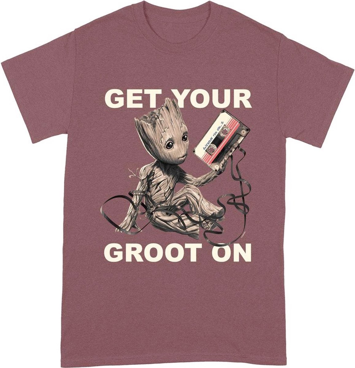 PCMerch Guardians Of The Galaxy - Vol. 2 Get Your Groot On Heren Tshirt - M - Rood