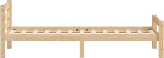 vidaXL Cadre de lit Bois de pin massif 90x200 cm - Cadre de lit - Cadre de lit - Cadre de lit - Cadres de lit