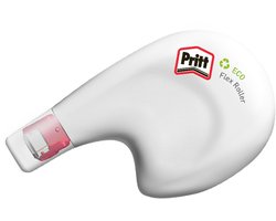 Pritt Compact Roller Correctietape | Flexibele Applicator | Geschikt voor Diverse Soorten Papier | Ideale Breedte voor Getypte Tekst | Milieuvriendelijk: 50% Gerecycled Plastic | Compact & Handig.