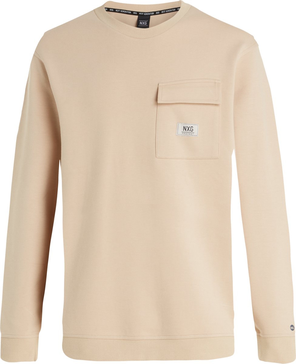 Protest T Shirt Lange Mouw Nxgedan Heren Desert Stonebeige