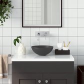 Lavabo de salle de bain The Living Store - 280 x 100 mm - Céramique gris foncé