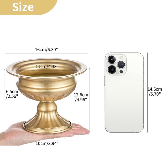 2 Stuks Roségouden Bruiloft Middenstukken Tafelvaas, 79 Cm Hoog Metalen Trompetvaas Straatbegeleiding Voor Bruiloftsfeest Diner