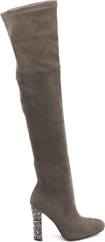 Zerba - Bottes femmes Femme - Taille 39 - Taupe - Cuir Nubuck - Spazzate